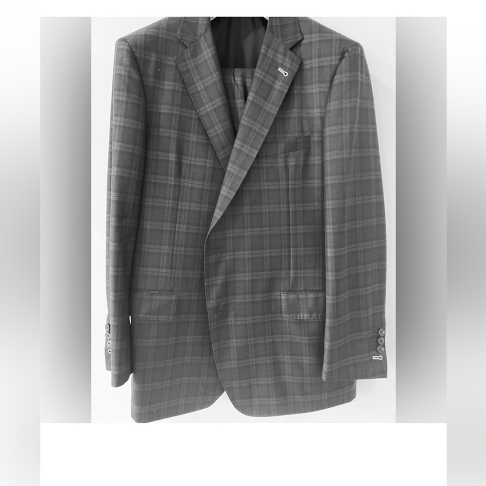 Samuelson men's suit, gray, wool